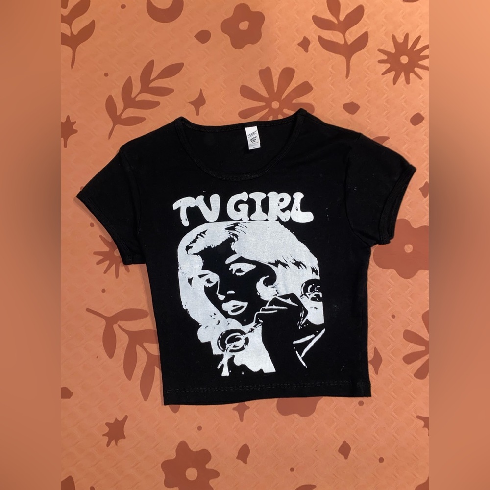 TV Girl Cropped Baby Tee (SOLD)